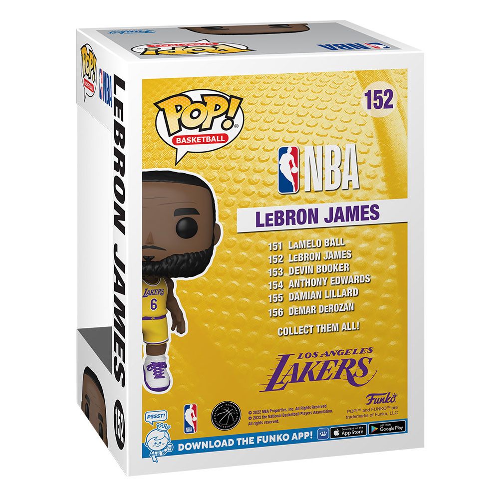NBA POP! Sports Vinyl Figur LeBron James (Lakers) 9 cm Image 3