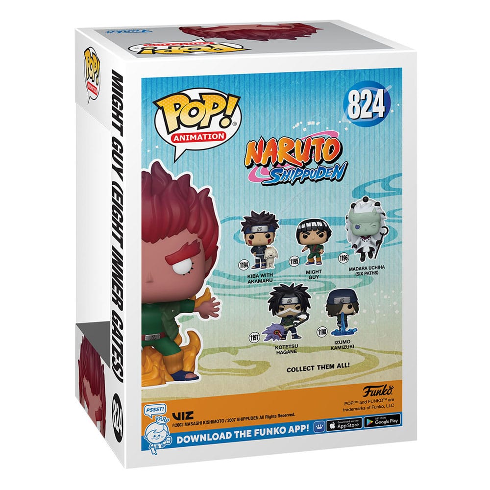 Naruto Shippuden POP! Animation Vinyl Figuren Might Guy (Eight Inner Gates) (GW) 9 cm Image 3