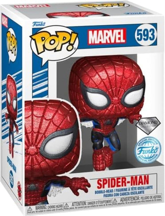 Marvel 80th Anniversary POP! Vinyl Figur Spider-Man(DGLT) 9 cm Image 2