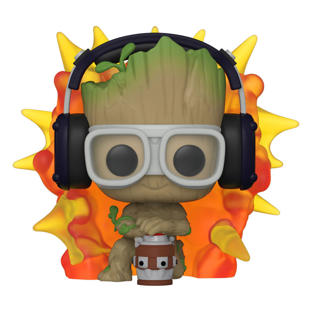 Ich bin Groot POP! Vinyl Figur Groot w/ detonator 9 cm Image 1