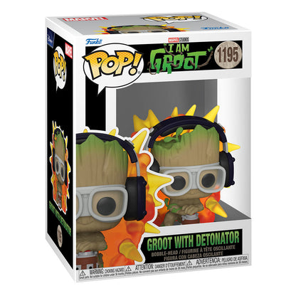 Ich bin Groot POP! Vinyl Figur Groot w/ detonator 9 cm Image 2