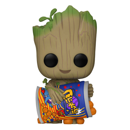 Ich bin Groot POP! Vinyl Figur Groot w/Cheese Puffs 9 cm Image 1