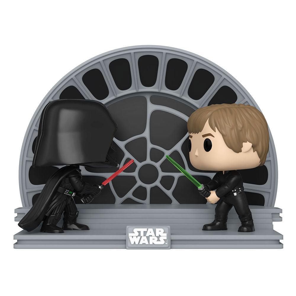Star Wars Return of the Jedi 40th Anniversary POP Moment! Vinyl Figuren 2er-Pack Luke vs Vader 9 cm Image 1