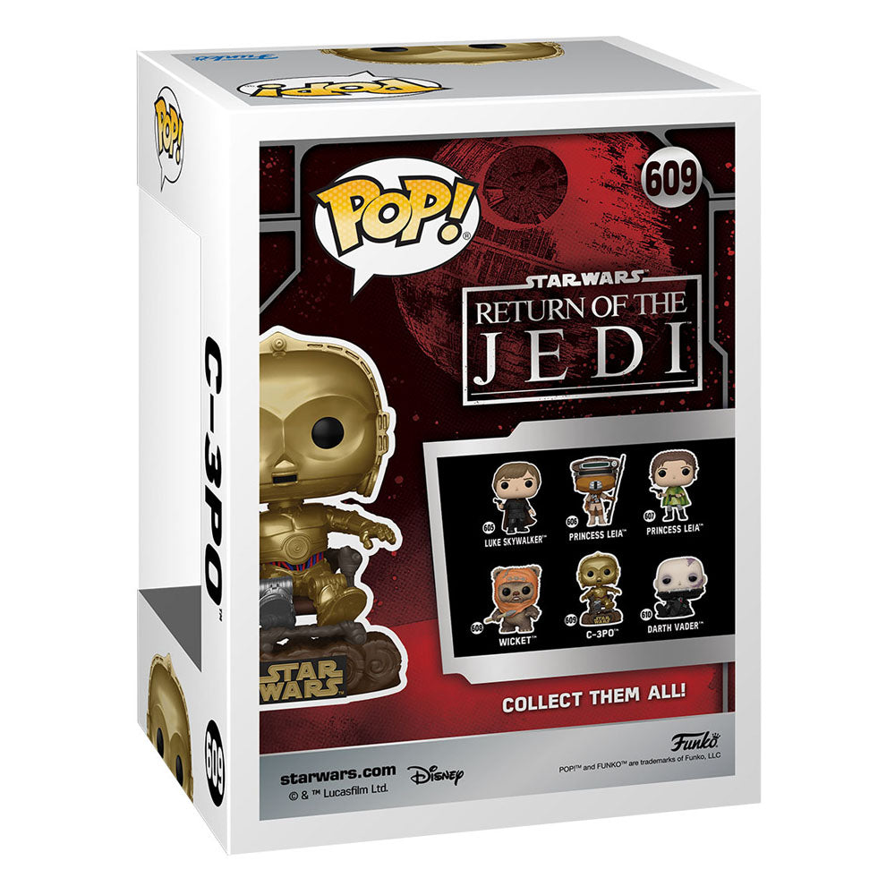 Star Wars Return of the Jedi 40th Anniversary POP! Vinyl Figur C3P0 in chair 9 cm Image 3