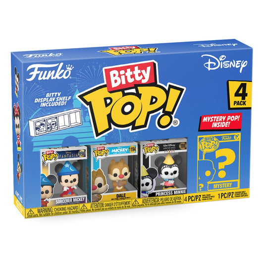 Disney Bitty POP! Vinyl Figuren 4er-Pack Sorcerer Mickey 2,5 cm Image 2