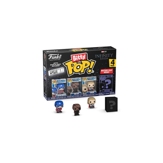 Marvel Bitty POP! Vinyl Figuren 4er-Pack Captain America 2,5 cm Image 1