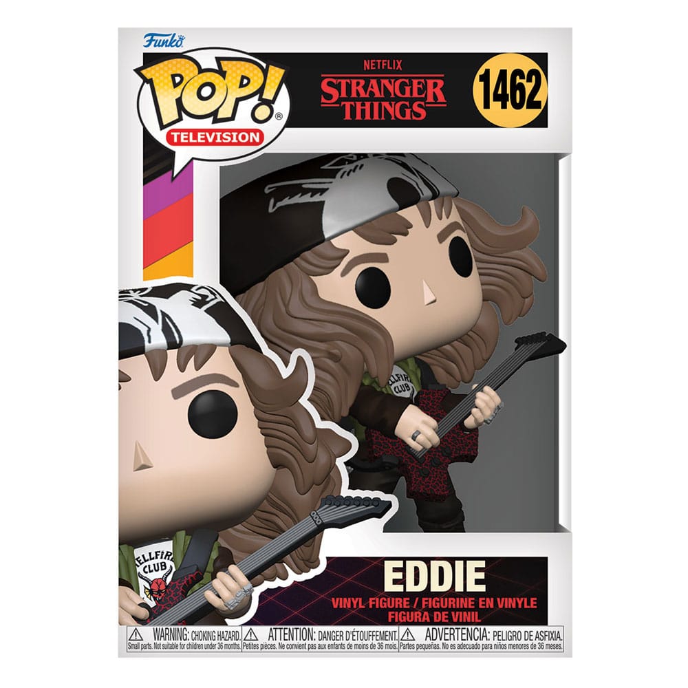 Stranger Things POP! TV Vinyl Figur Hunter Eddie with Guitar 9 cm Image 2