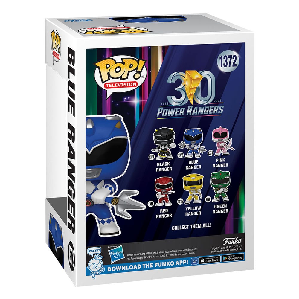 Power Rangers 30th POP! TV Vinyl Figur Blue Ranger 9 cm Image 3