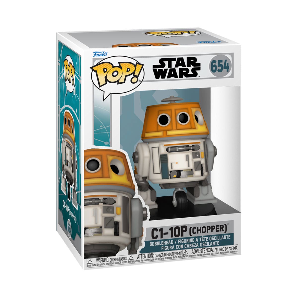 Star Wars: Ahsoka POP! Vinyl Figur C1-10P (Chopper) 9 cm Image 2
