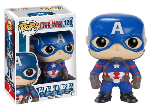 Captain America Civil War POP! Vinyl Wackelkopf Captain America 10 cm Image