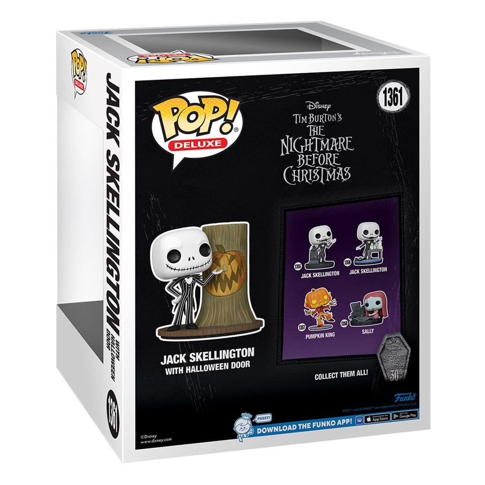 Nightmare before Christmas 30th POP! Deluxe Vinyl Figur Jack w/H.Town Door 9 cm Image 3