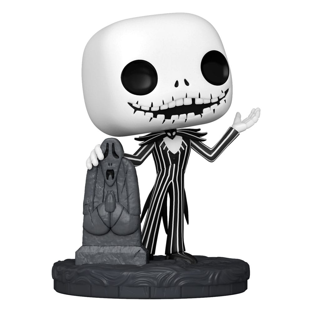 Nightmare before Christmas 30th POP! Disney Vinyl Figur Jack w/Gravestone 9 cm Image 1
