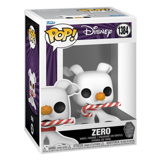 Nightmare before Christmas 30th POP! Disney Vinyl Figur Zero w/Candy Cane 9 cm Image 2