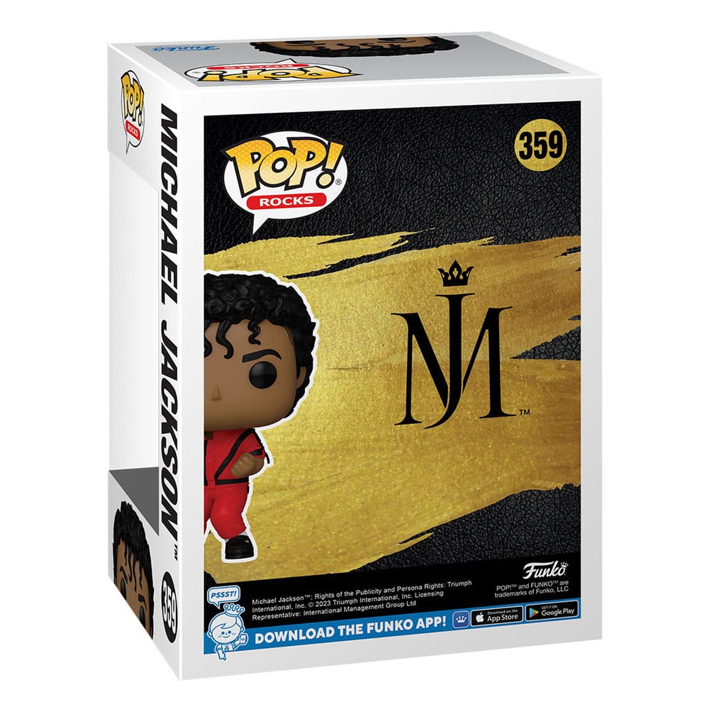 Michael Jackson POP! Rocks Vinyl Figur Thriller 9 cm Image 3