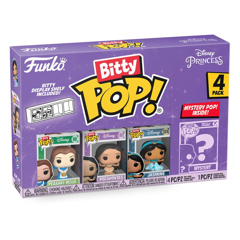 Disney Princesses Bitty POP! Vinyl Figuren 4er-Pack Belle 2,5 cm Image 2