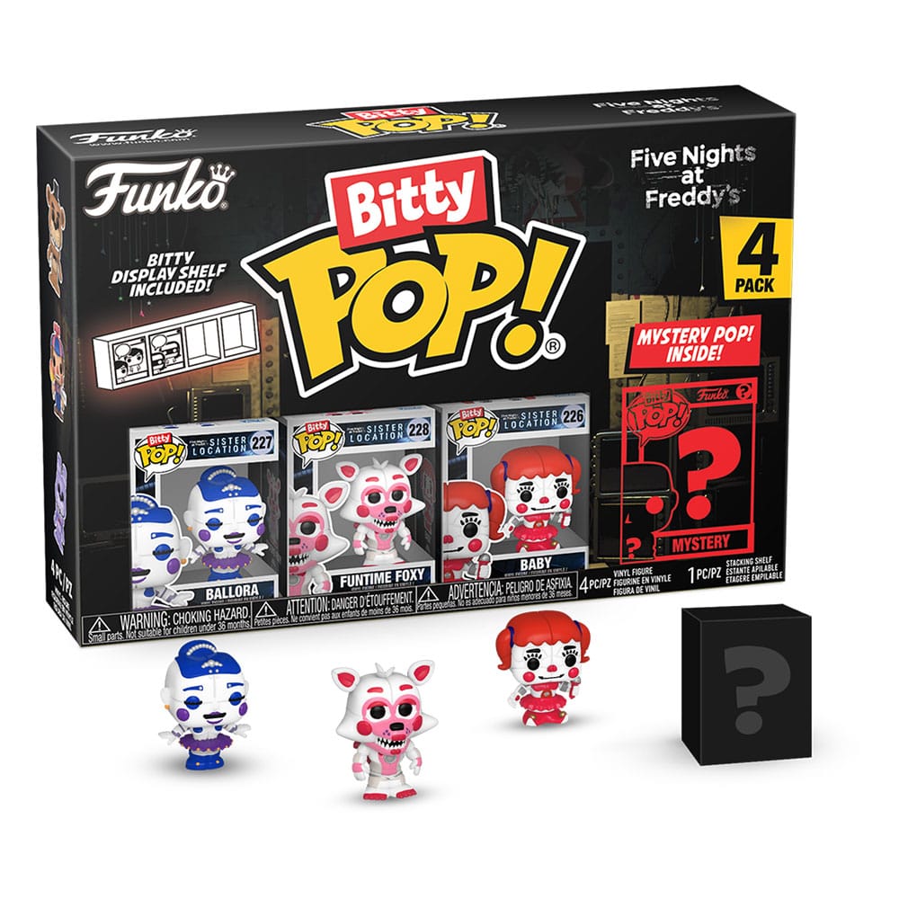 Five Nights at Freddy's Bitty POP! Vinyl Figuren 4er-Pack Ballora 2,5 cm Image 1