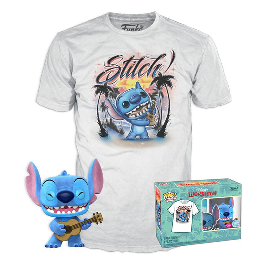 Lilo & Stitch POP! & Tee Vinyl Figur & T-Shirt Set Ukelele Stitch (FL) Größe L Image 1