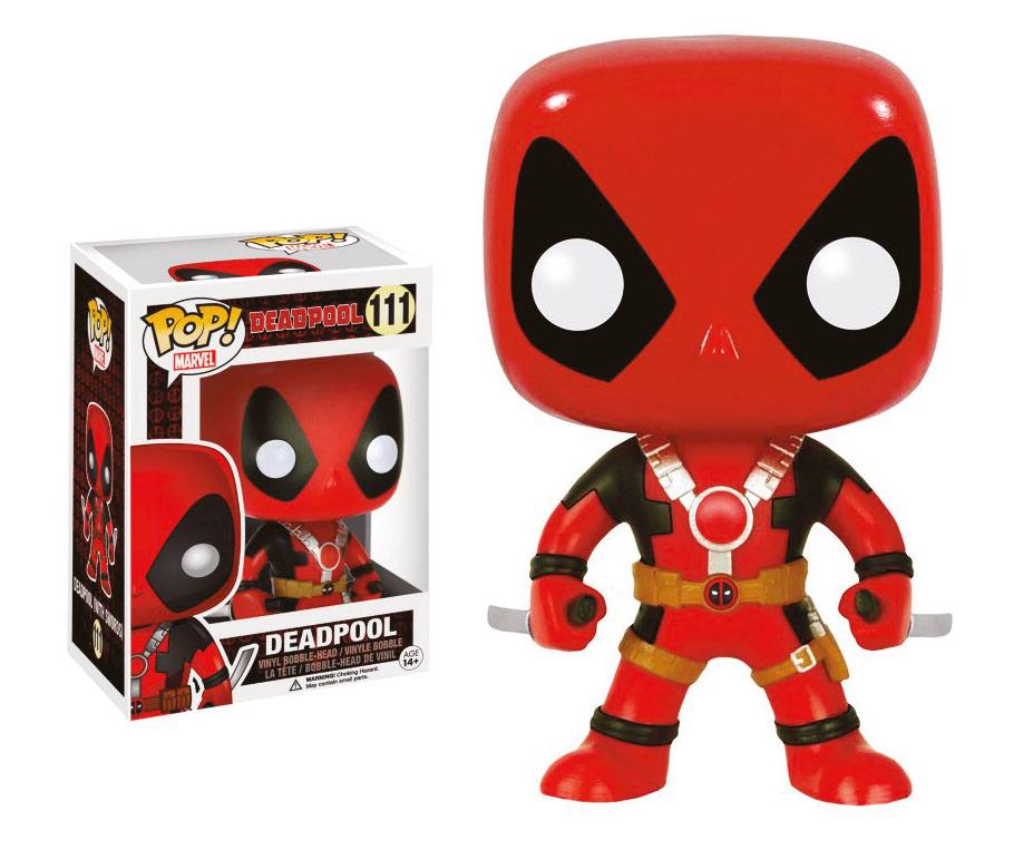 Marvel Comics POP! Vinyl Wackelkopf Deadpool Two Swords 10 cm Image