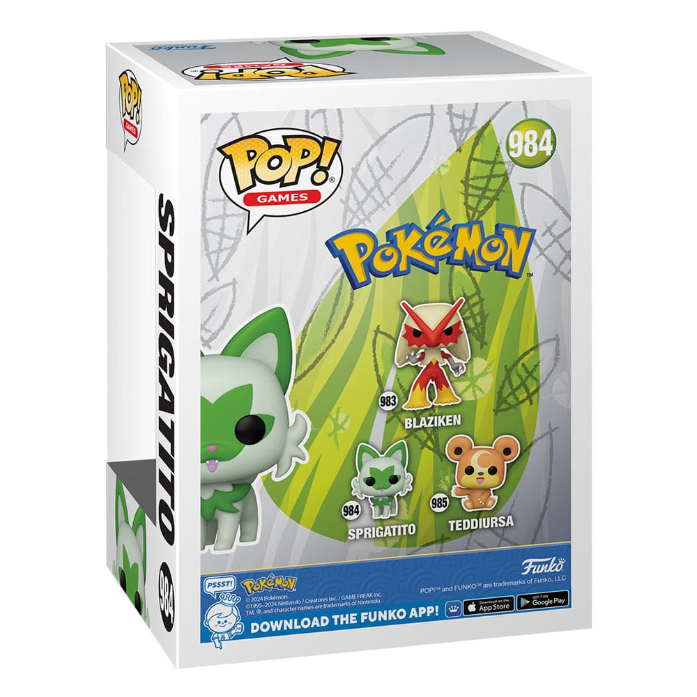 Pokémon POP! Games Vinyl Figur Sprigatito(EMEA) 9 cm Image 3