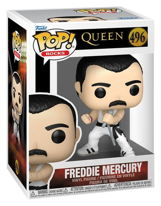 Queen POP! Rocks Vinyl Figur Freddie Mercury (white singlet) 9 cm Image 2