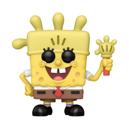 SpongeBob Schwammkopf 25th Anniversary POP! Vinyl Figur SB w/ Glove Light 9 cm Image 1
