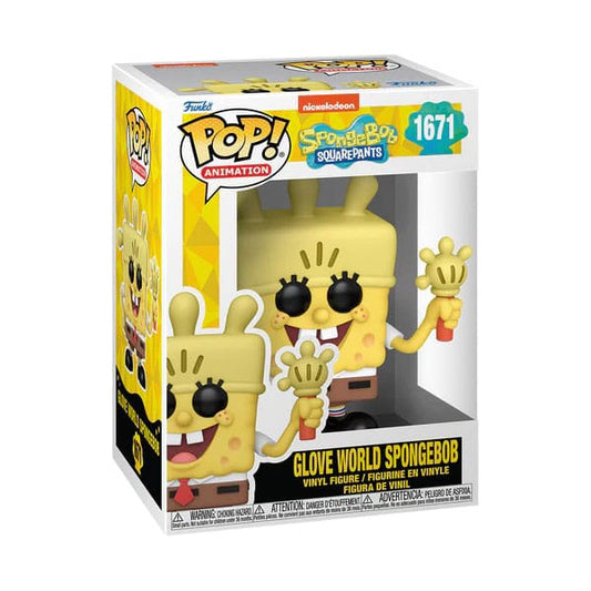 SpongeBob Schwammkopf 25th Anniversary POP! Vinyl Figur SB w/ Glove Light 9 cm Image 2