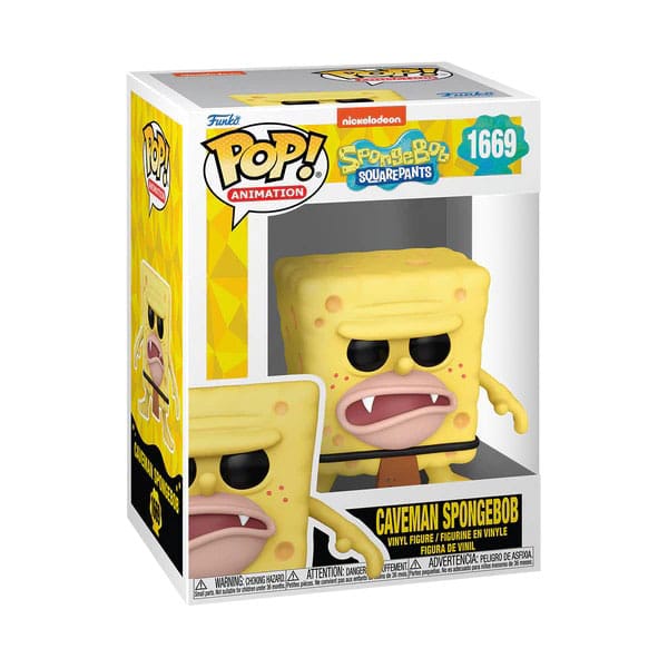 SpongeBob Schwammkopf 25th Anniversary POP! Vinyl Figur Caveman SB 9 cm Image 2