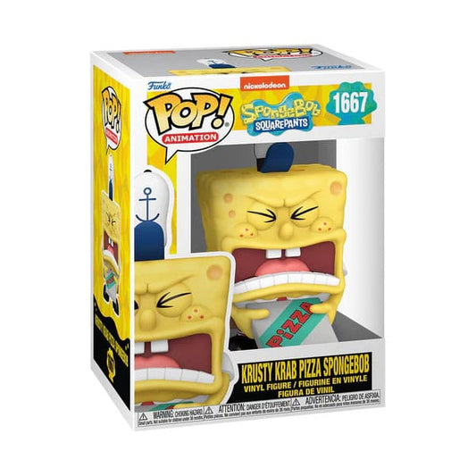 SpongeBob Schwammkopf 25th Anniversary POP! Vinyl Figur SB w/Pizza 9 cm Image 2