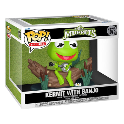 The Muppets POP! Deluxe Vinyl Figur Kermit with Banjo 9 cm Image 2