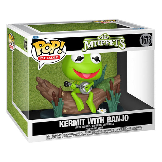 The Muppets POP! Deluxe Vinyl Figur Kermit with Banjo 9 cm Image 2