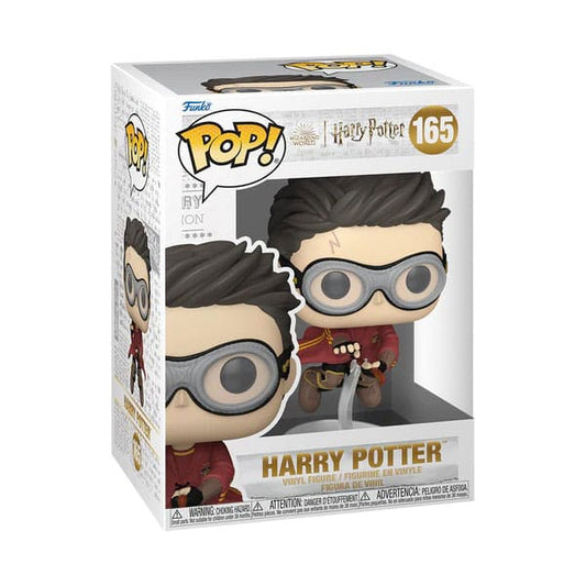 Harry Potter POP! Movies Vinyl Figur Harry w/Broom(Quidditch) 9 cm Image 2