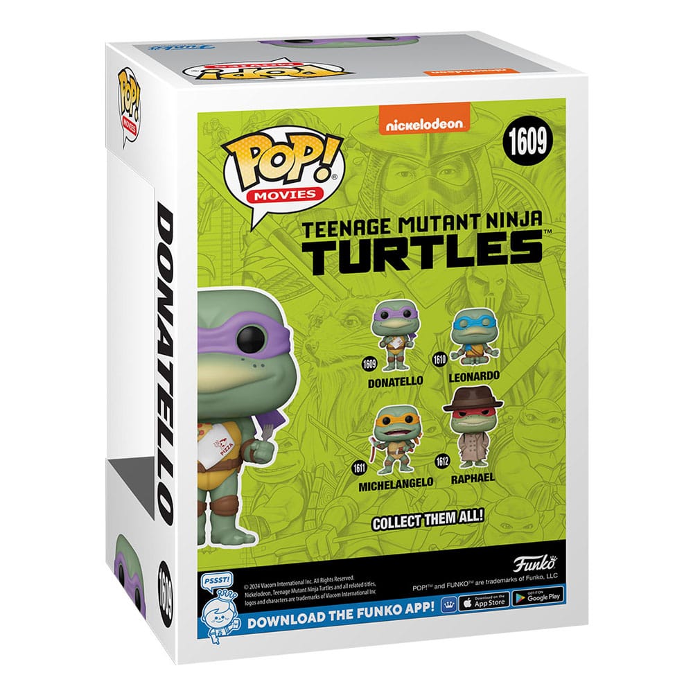 Teenage Mutant Ninja Turtles POP! Movies Vinyl Figur Donatello w/Napkin 9 cm Image 3