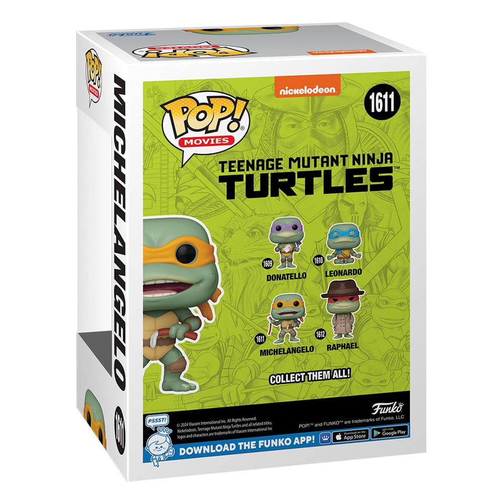 Teenage Mutant Ninja Turtles POP! Movies Vinyl Figur Michelangelo Sausage Link Nunchucks 9 cm Image 3