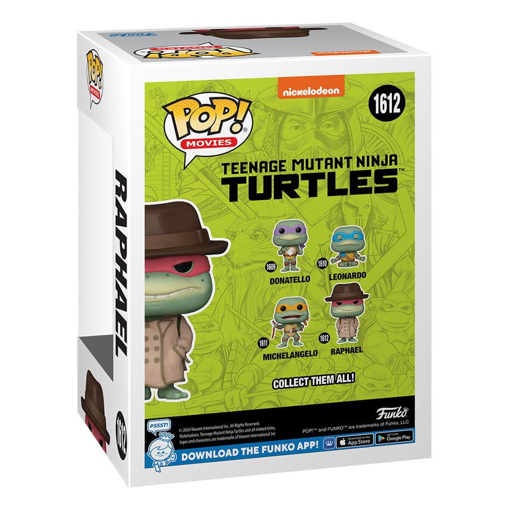Teenage Mutant Ninja Turtles POP! Movies Vinyl Figur Raphael w/Coat & Hat 9 cm Image 3