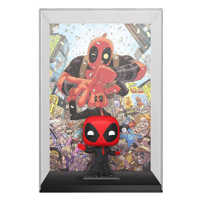 Marvel POP! Comic Cover Vinyl Figur Deadpool (2025) #1 Deadpool in Black Suit 9 cm Image 1