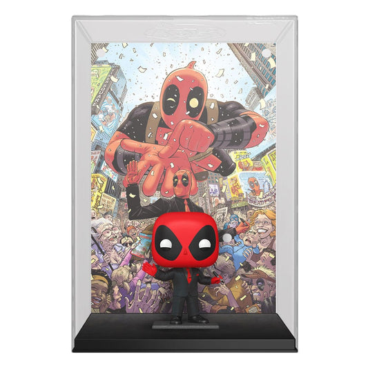 Marvel POP! Comic Cover Vinyl Figur Deadpool (2025) #1 Deadpool in Black Suit 9 cm Image 1