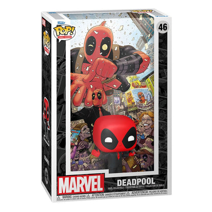 Marvel POP! Comic Cover Vinyl Figur Deadpool (2025) #1 Deadpool in Black Suit 9 cm Image 2
