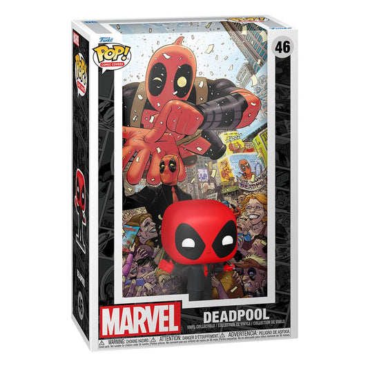 Marvel POP! Comic Cover Vinyl Figur Deadpool (2025) #1 Deadpool in Black Suit 9 cm Image 2