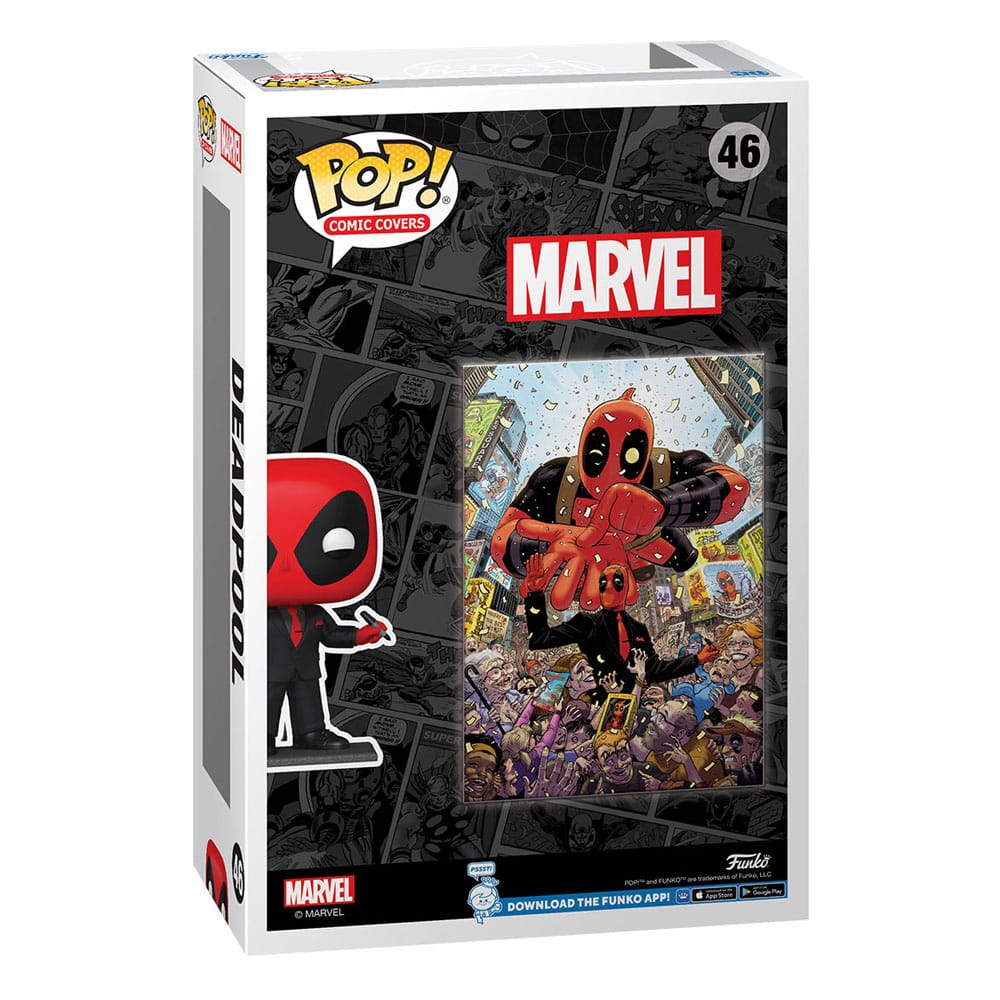 Marvel POP! Comic Cover Vinyl Figur Deadpool (2025) #1 Deadpool in Black Suit 9 cm Image 3