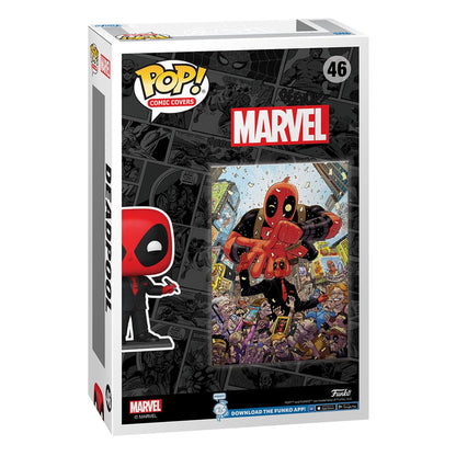 Marvel POP! Comic Cover Vinyl Figur Deadpool (2025) #1 Deadpool in Black Suit 9 cm Image 3