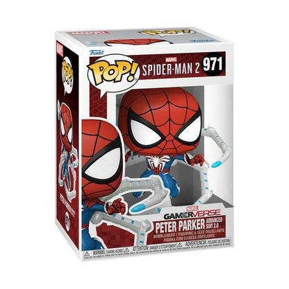 Spider-Man 2 POP! Games Vinyl Figur Peter Parker Suit 9 cm Image 2