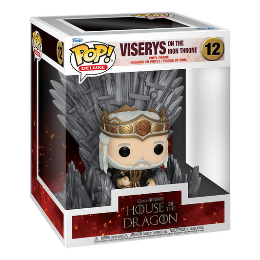 House of the Dragon POP! Deluxe Vinyl Figur Viserys on Throne 9 cm Image 2