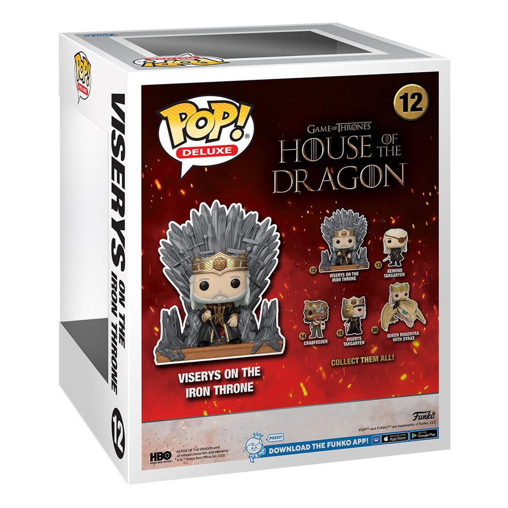 House of the Dragon POP! Deluxe Vinyl Figur Viserys on Throne 9 cm Image 3