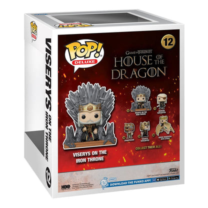 House of the Dragon POP! Deluxe Vinyl Figur Viserys on Throne 9 cm Image 3
