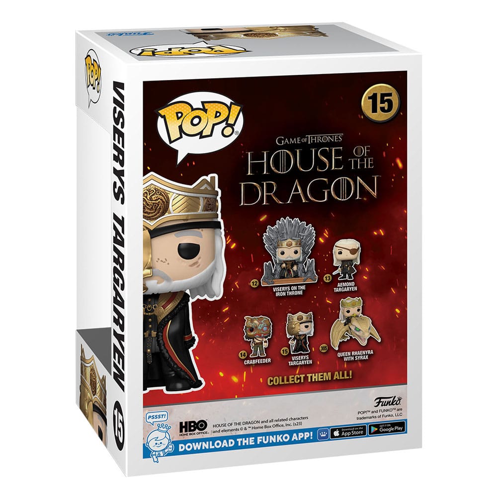 House of the Dragon POP! TV Vinyl Figuren Masked Viserys 9 cm Sortiment (6) Image 3