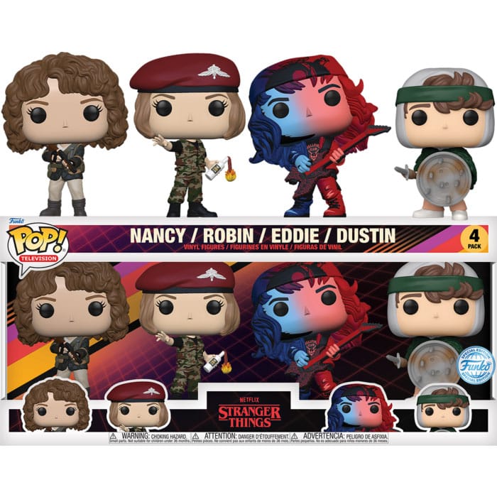 Stranger Things POP! TV Vinyl Figuren 4er-Pack S4 (EMEA) 9 cm Image
