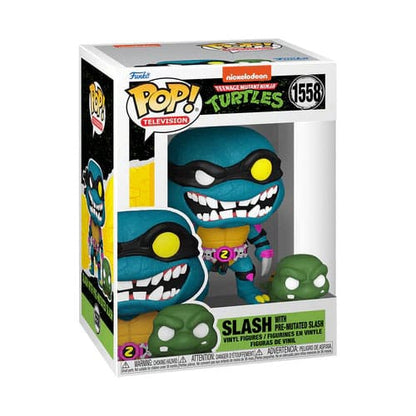 Teenage Mutant Ninja Turles POP & Buddy! Movies Vinyl Figur Slash & Pre-mutated, turtle Slash 9 cm Image 2
