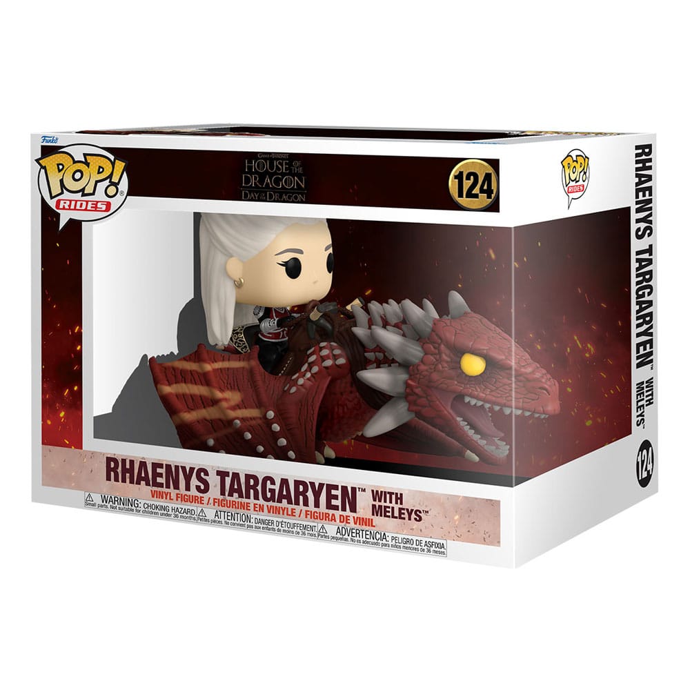 House of the Dragon POP! Rides Deluxe Vinyl Figur Rhaenys Targaryen with Meleys 9 cm Image 2