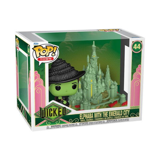 Wicked POP! Town Vinyl Figur Elphaba with the Emerald City 9 cm Image 2