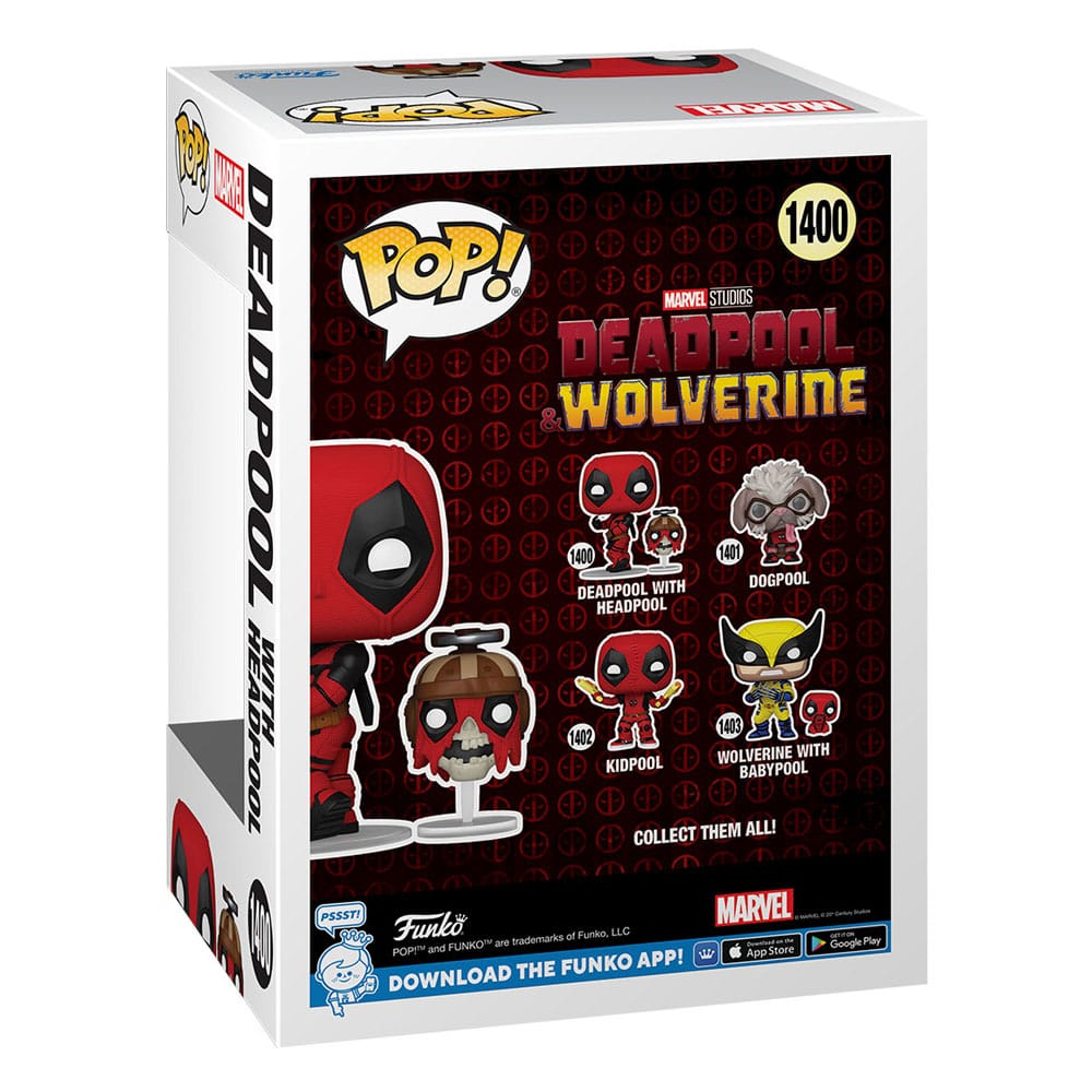 Deadpool 3 POP & Buddy! Vinyl Figur Deadpool w/Headpool 9 cm Image 3